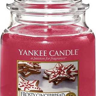 Vonná svíčka Yankee Candle Frosty Gingerbread, doba hoření 65 h