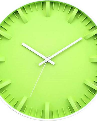 Zelené nástěnné hodiny Postershop Pete, ø 30 cm