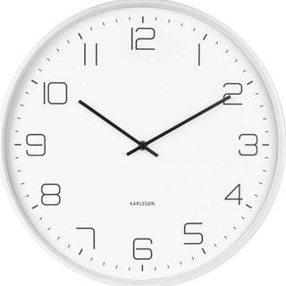 Bílé nástěnné hodiny Karlsson Lofty, ø 40 cm