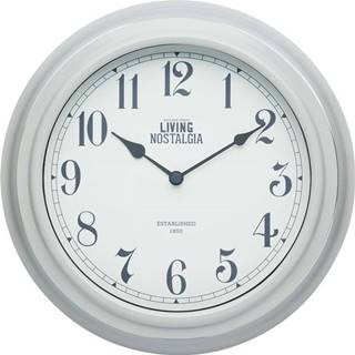 Nástěnné hodiny Kitchen Craft Living Nostalgia Grey, ⌀ 25,5 cm