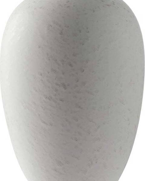 Krémová kameninová váza Bitz Basics Matte Cream, výška 20 cm
