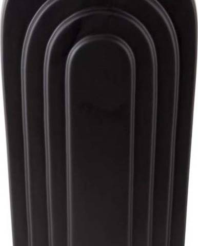 Černá keramická váza PT LIVING Arc, výška 18 cm