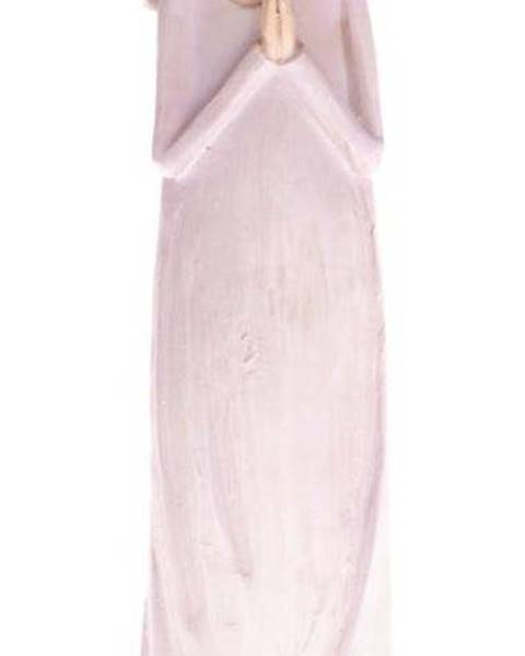 Dakls Fialová dekorativní soška Dakls Praying Angel, výška 14,5 cm