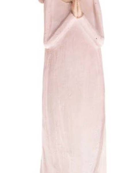 Dakls Růžová dekorativní soška Dakls Praying Angel, výška 14,5 cm