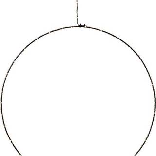 Černá vánoční závěsná světelná dekorace Markslöjd Alpha Circle, výška 45 cm