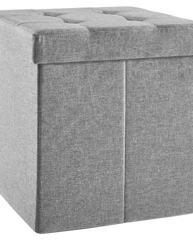 Carryhome SEDACÍ BOX, textil, kompozitní dřevo, 38/38/38 cm