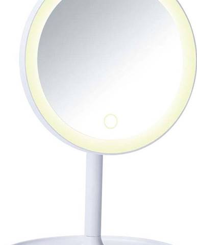 Bílé kosmetické zrcadlo s LED podsvícením Wenko Turro