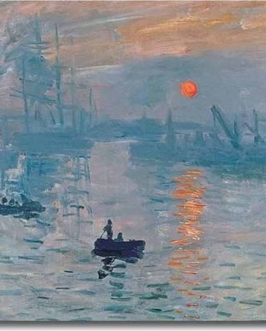 Nástěnná reprodukce na plátně Claude Monet Sunrise, 70 x 45 cm