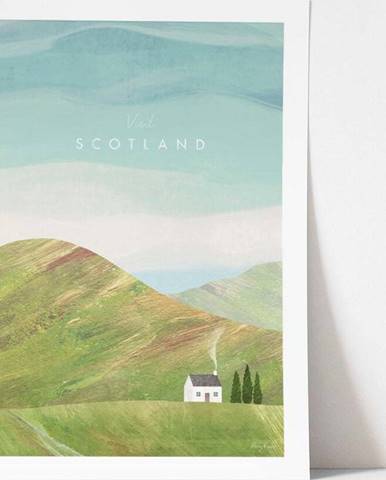 Plakát Travelposter Scotland, A3