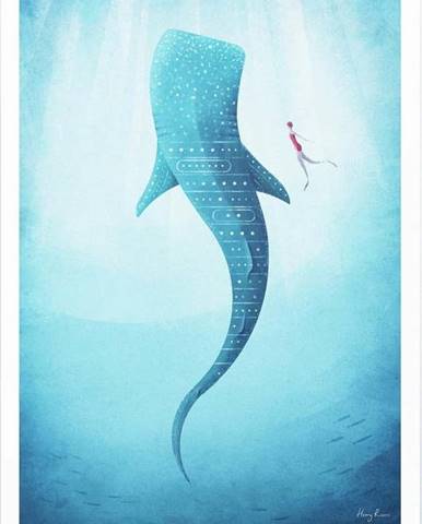 Plakát Travelposter Whale Shark, A3