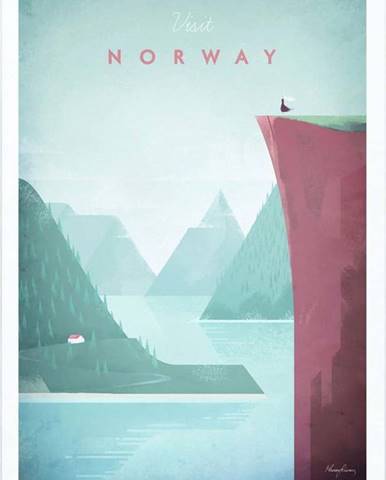 Plakát Travelposter Norway, A2