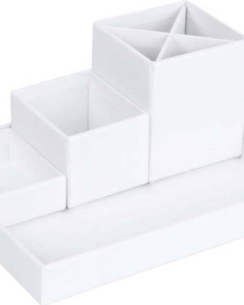 Bigso Box of Sweden Bílý 4dílný stolní organizér na psací pomůcky Bigso Box of Sweden Lena