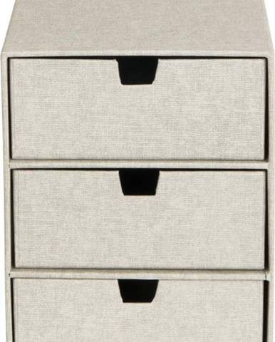 Béžový zásuvkový box se 3 šuplíky Bigso Box of Sweden Ingrid