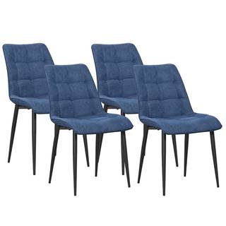 Židle Marco Modrá/ Noha Černá - 4 ks