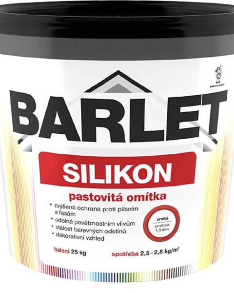 BARLET Barlet silikon zrnitá omítka 1,5mm 25kg 3314