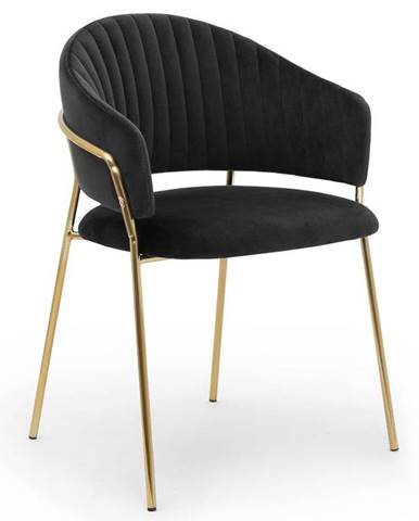 Židle Layla Černá/ Noha Zlatý
