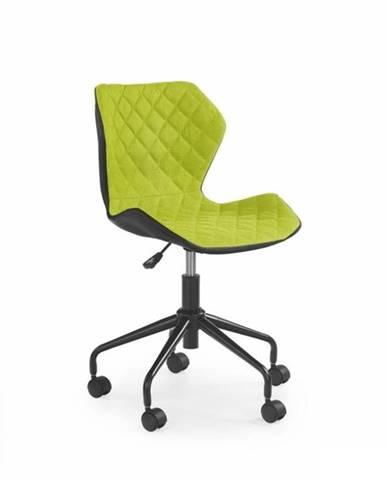 Halmar Dětská židle Matrix, černá/zelená