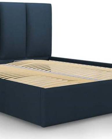 Modrá dvoulůžková postel Mazzini Beds Juniper, 140 x 200 cm