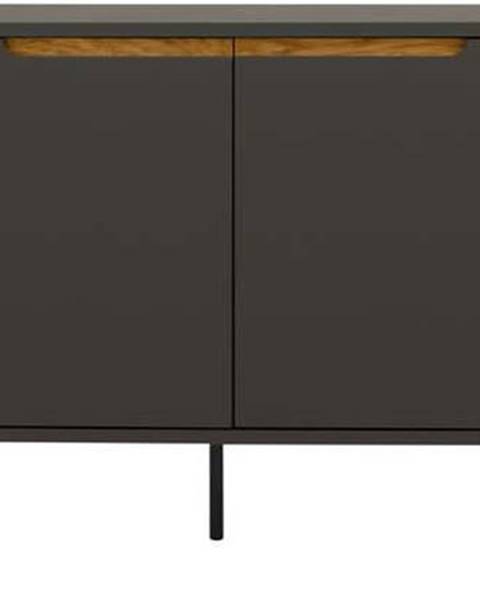 Tenzo Černá komoda Tenzo Switch, 173 x 76 cm