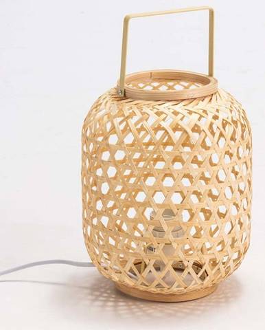 Bambusová stolní lampa Tierra Bella Clio, výška 25 cm