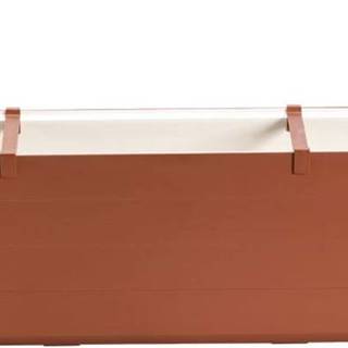 Hnědo-béžový samozavlažovací truhlík, délka 78 cm Berberis - Plastia