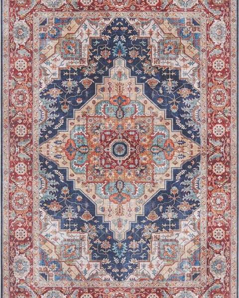 Nouristan Tmavě modro-červený koberec Nouristan Sylla, 200 x 290 cm