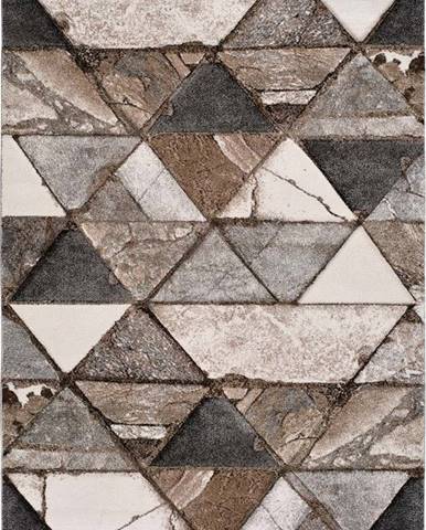 Hnědý koberec Universal Istanbul Triangle, 120 x 170 cm