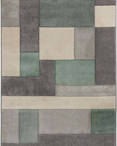 Zeleno-šedý koberec Flair Rugs Cosmos, 160 x 230 cm