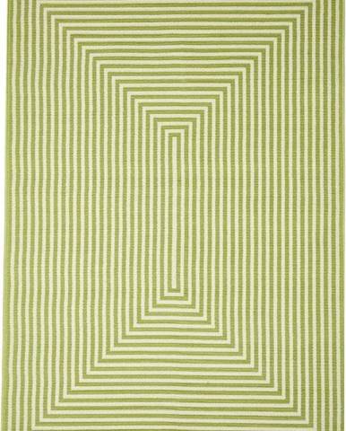Zelený venkovní koberec Floorita Braid, 200 x 285 cm