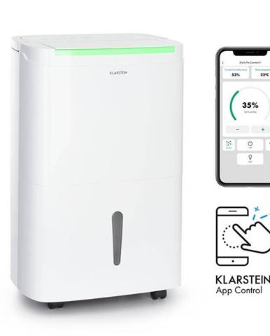 Klarstein DryFy Connect 50, odvlhčovač vzduchu, WiFi, komprese, 50l/d, 45-55m², bílý