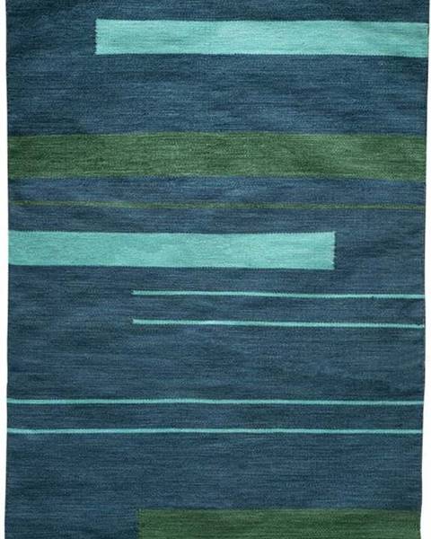 Green Decore Tmavě modrý oboustranný venkovní koberec z recyklovaného plastu Green Decore Marlin, 160 x 230 cm