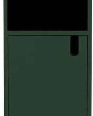 Tmavě zelená skříň Tenzo Uno, výška 152 cm