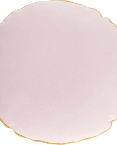 Růžový bavlněný povlak na dětský polštář Kave Home Fresia, ø 45 cm