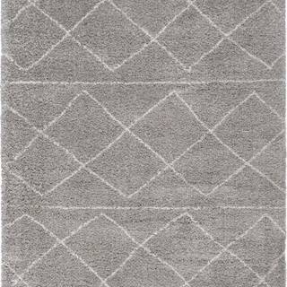 Šedý koberec Flair Rugs Kush, 200 x 290 cm