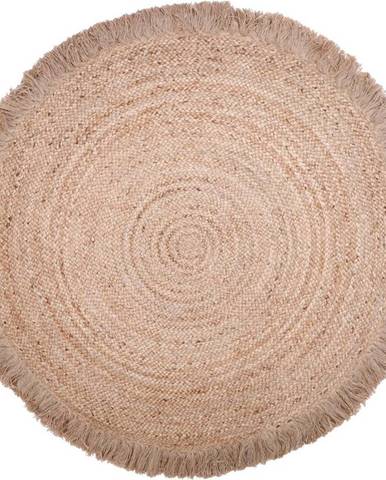 Přírodní jutový koberec ruční výroby Nattiot Terra, ø 140 cm