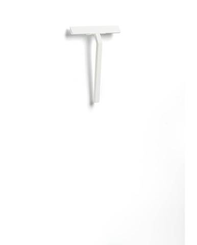 Bílá koupelnová stěrka se stojánkem Zone Rim, šířka 22 cm