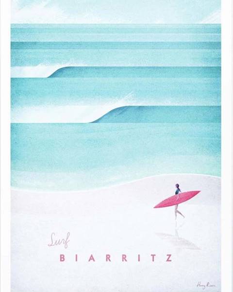 Travelposter Plakát Travelposter Biarritz, A3
