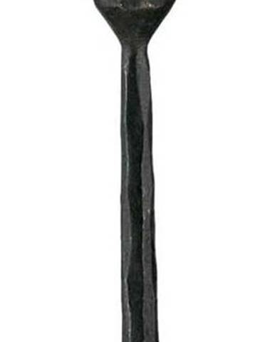 Černý kovový svícen Nkuku Mbata, výška 20 cm