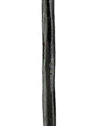 Černý kovový svícen Nkuku Mbata, výška 30 cm