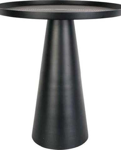 Černý kovový odkládací stolek Leitmotiv Force, výška 48,5 cm