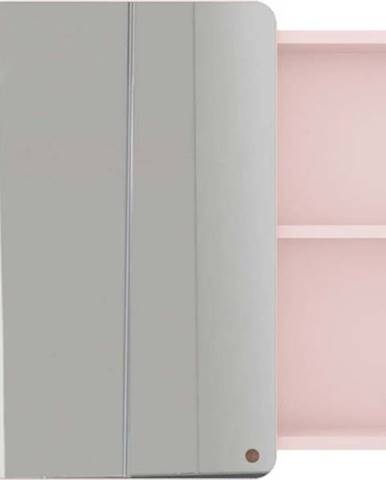 Růžová nástěnná koupelnová skříňka se zrcadlem Tom Tailor for Tenzo Color Bath Large