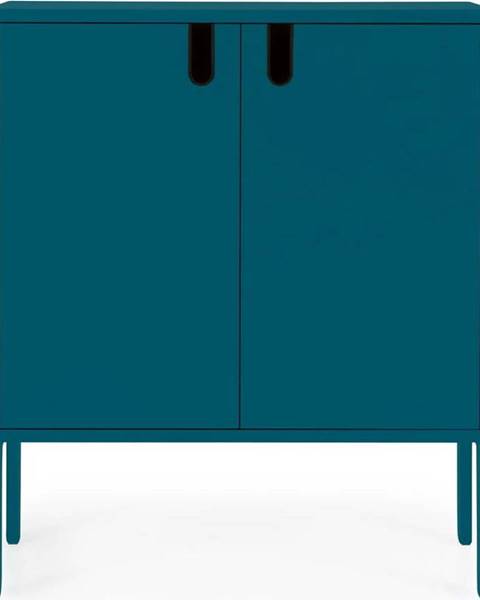 Tenzo Petrolejově modrá skříň Tenzo Uno, šířka 80 cm