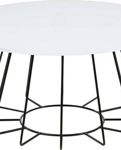 Bílý kulatý konferenční stolek ø 80 cm Casia - Actona