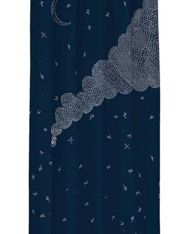 Tmavě modrý závěs Cipcici, 260 x 140 cm