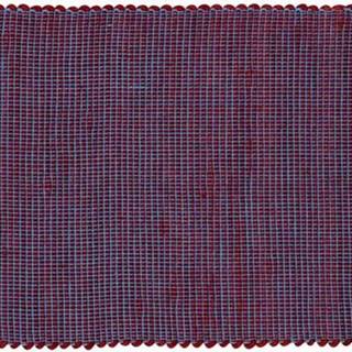 Fialovo-modrý koberec z vlny a bavlny Hübsch Lexa, 80 x 200 cm