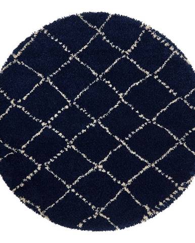 Námořnicky modrý koberec Think Rugs Royal Nomadic, ø 160 cm