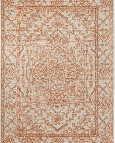 Oranžový koberec s podílem recyklované bavlny Nouristan, 200 x 290 cm