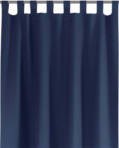 Modrý závěs AmeliaHome Tab, 140 x 250 cm
