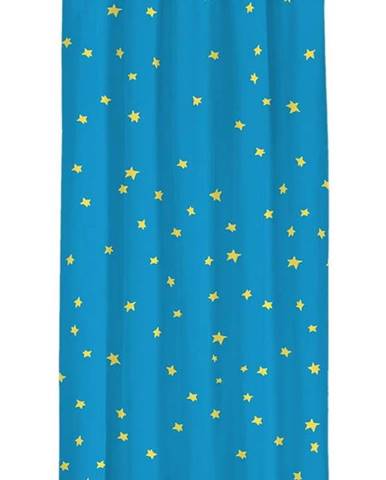 Světle modrý závěs Cipcici, 260 x 140 cm