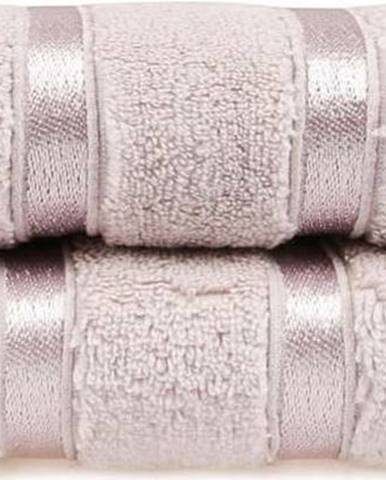 Sada 2 růžových bavlněných ručníků Foutastic Dolce, 50 x 90 cm